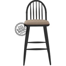 Kozza Home Jessie Bar Sandalye Siyah - 65 cm