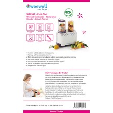 Weewell Petit Chef - Sterilizatör - Mama Isıtıcı - Sebze Pişirici - Blender