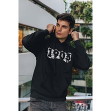 Ezber 1903 Öpücük Baskılı Oversize Hoodie