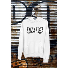 Ezber 1903 Öpücük Baskılı Oversize Hoodie