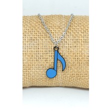 Tuna Takı & Aksesuar Nota Kolye. Mineli. Müzik Notası.