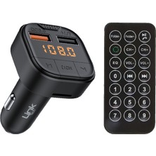 Linktech GR15 18W Pd + Qc3.0 LED Ekranlı  Fm Transmitter