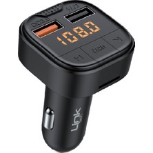 Linktech GR15 18W Pd + Qc3.0 LED Ekranlı  Fm Transmitter