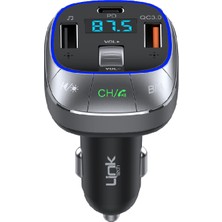 Linktech GF17 48W Pd + Qc3.0 LED Ekranlı Fm Transmitter