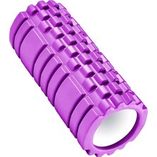 Multiflex Yüksek Yoğunlukta Orta Sert Deluxe Foam Roller Masaj Köpüğü Pilates Masaj Rulosu Mor