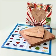 Edumat Ahşap Kalp Tangram Bemi