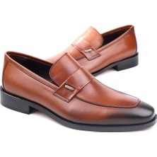 Oskar 2165 Erkek Klasik Kösele Taban Günlük Deri Ayakkabı