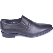 Fosco 5049-6 Erkek Siyah Hakiki Deri Klasik Ayakkabı