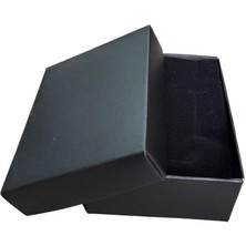 Özer Kutu Siyah Karton Kolye & Mini Set Kutusu 24'lü Paket(Içi Süngerli)