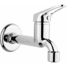 Elmina Armatür Mix Uzun Musluk Duvardan Tek Su Çıkışlı Aç Kapa