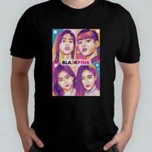 Pixxa Blackpink %100 Pamuklu Bisiklet Yaka T-Shirt Model - 6