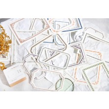 Sf Scrapbook Scrapbook Memo Pad Journal Retro 50 Yaprak Yırtılabilir Çerçeve Seti