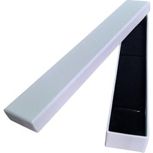 Özer Kutu Sert Beyaz Karton Bileklik& Tesbih Kutusu 25'li Paket( Içi Süngerli )