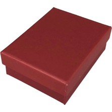 Özer Kutu Bordo Sert Kolye& Mini Set Kutusu 24'lü Paket( Içi Süngerli )