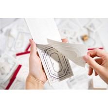 Sf Scrapbook Scrapbook Memo Pad Journal Retro 50 Yaprak Yırtılabilir Çerçeve Seti