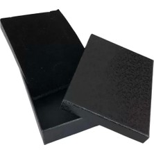 Özer Kutu Kabartma Desenli Sert Siyah Karton Panset Kutusu 12 Lı Paket ( Içi Süngerli )