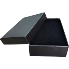 Özer Kutu Mat Siyah Sert Kolye& Mini Set Kutusu 24'lü Paket ( Içi Süngerli )