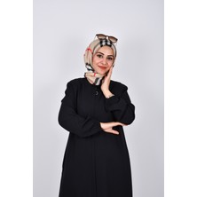 Sade Günlük Tam Boy Gizli Patlı Ferace