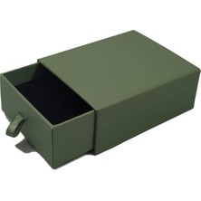 Özer Kutu Yeşil Çekmeceli Kolye&set Karton Kutu 12'li Paket (Içi Süngerli)