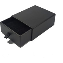 Özer Kutu Siyah Çekmeceli Kolye&set Karton Kutu 12'li Paket (Içi Süngerli)