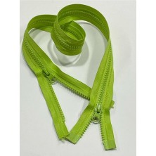 Karan Tuhafiye Mont Fermuarı Çift Yön 75 cm Fıstık Yeşili Kemik Diş 1123