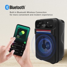 GTS-1372 Mini Bluetooth Kablosuz Taşınabilir LED Işıklı Hoparlör