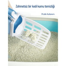 Litter Yeni Nesil Elekli Poşet Hazneli Kedi Kumu Küreği