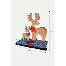 Flipped Yılbaşı Happy Deer Figürlü Mumluk