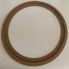 Pazar Molası Kasnak Ham Mdf, Makrome Çember, Düş Kapanı, Makrome Halkası ( Dış Çap 27 cm - Iç Çap 25 cm ) 6 Adet