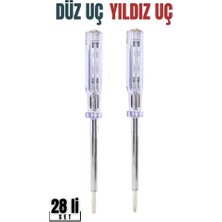 Düz Yıldız Uç Kontrol Kalemi Seti 718718