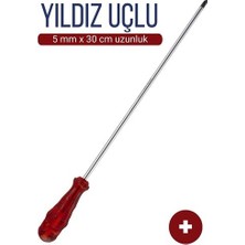5 mm Uç 30 cm Uzunluk Yıldız Uç Tornavida 718397