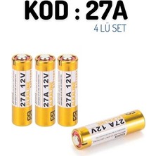 LR27 A27 12 Volt Ultra Power Pil 4 Lü Set 716936