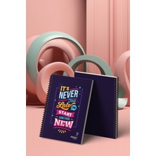 Tibbon Motto Midi Defter Spiralli 4'lü Set New