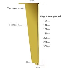 Yuekeda Yuekeda-Mobilya Braketi Ayakları 330MM (Yurt Dışından)