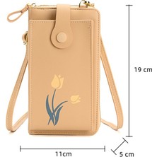 Yuekeda Yuekeda-Bayan Çiçek Tek Omuz Crossbody Çanta (Yurt Dışından)