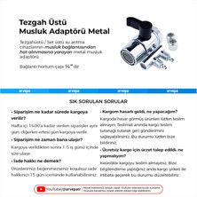 Arvepa Tezgah Üstü Su Arıtma Cihazı Musluk Adaptörü Metal