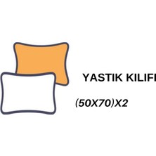 Lucy and Home %100 Pamuk Ranforce Kumaş 2li Yastık Kılıfı 50X70 cm