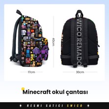 Swico Remado Kalem Kutulu Sevimli Karikatür Minecraft Okul Çantası (Yurt Dışından)