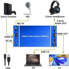 Kee Prro USB 3.0 Video Capture HDMI 4K 60 Fps HDMI Video Kayıt