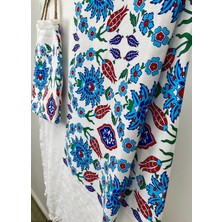 Kurular Tekstil Lale Baskılı Peştemal