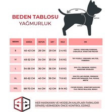 Lacivert Köpek Yağmurluğu, Reflektörlü Su Geçirmez Yağmurluk, Köpek Kıyafeti Köpek Yağmurluk