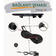 Hangast Araç Kamera Kablosu 10METRE. 2,5 Mm- 4 Boğum - 5 Pin Araç Kamera Kablosu 10M. HC010