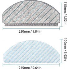 Decisive Silme Paspas Bezi Pedleri Deebot Ozmo T10/T10 Artı Robotlu Süpürge Aksesuarları Yedek Parçalar (Yurt Dışından)