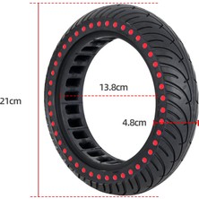 Decisive Elektrikli Scooter Lastiği Dayanıklı 8 1/2x2 Iç Tüp Ön Arka Darı Aşınma Rengi Katı Lastik Için M365/PRO/1S Pro 2, Kırmızı (Yurt Dışından)