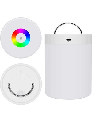 YHome LED Gece Işık Taşınabilir Masa Başucu Lambaları Şarj Edilebilir Sıcak Beyaz Işık ve Renk Değiştiren Rgb Akıllı Dokunmatik Renkli Lamba | Gece Işıkları (Yurt Dışından)