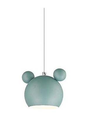 YHome Iskandinav Duvar Lambası Alüminyum Mickey Sconce Çocuk Yatak Odası Işıkları Modern Iç Duvar Işık Armatürleri E27 Yaratıcı Lüminaire (Yeşil Asma) (Yurt Dışından)