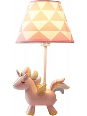 YHome Unicorn Nightlight Girl Yatak Odası Masaüstü Dekorasyon Masa Lambası (Yurt Dışından)