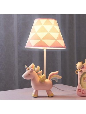 YHome Unicorn Nightlight Girl Yatak Odası Masaüstü Dekorasyon Masa Lambası (Yurt Dışından)