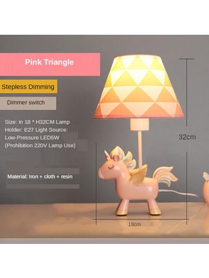 YHome Unicorn Nightlight Girl Yatak Odası Masaüstü Dekorasyon Masa Lambası (Yurt Dışından)