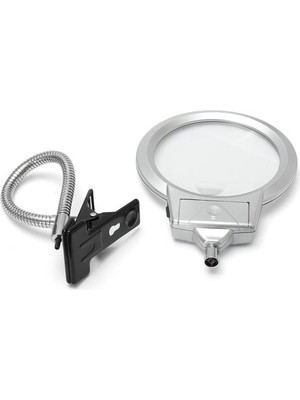 YHome Masaüstü Cam Okuma Loupe Metal Hortum LED Işıklı Lambalı Üst Masa Magnifier | Büyüteçler (Yurt Dışından)